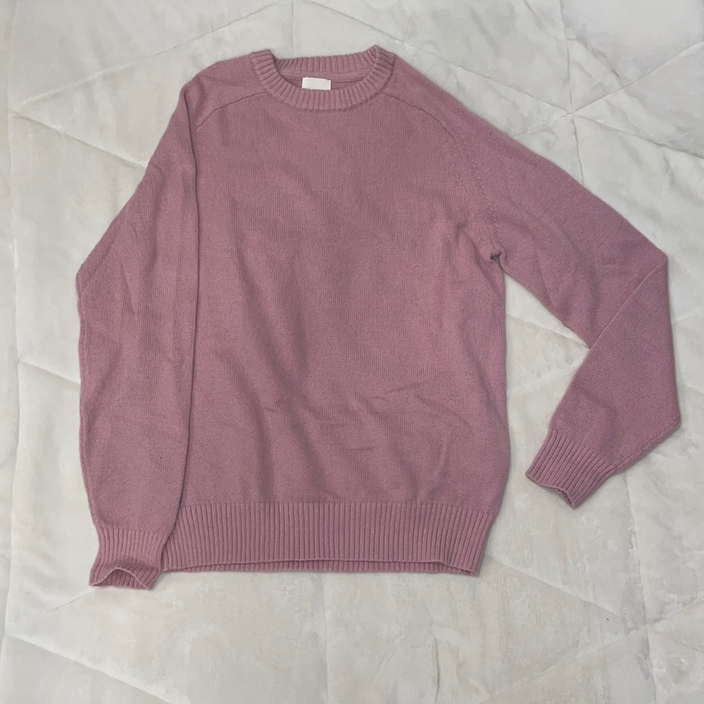 Dark pink H&M knitted crew neck size: S